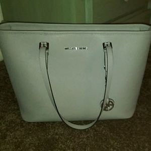 Michael Kors grey purse bag